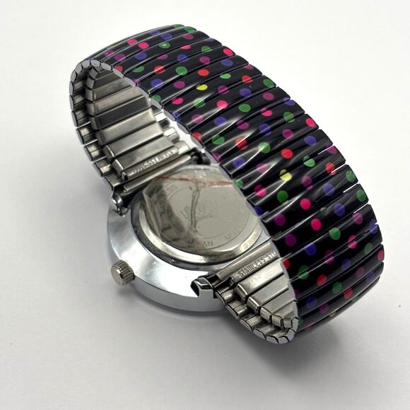 Varsales Ladies Silver Pok A Dot Watch - Picture 4 of 4
